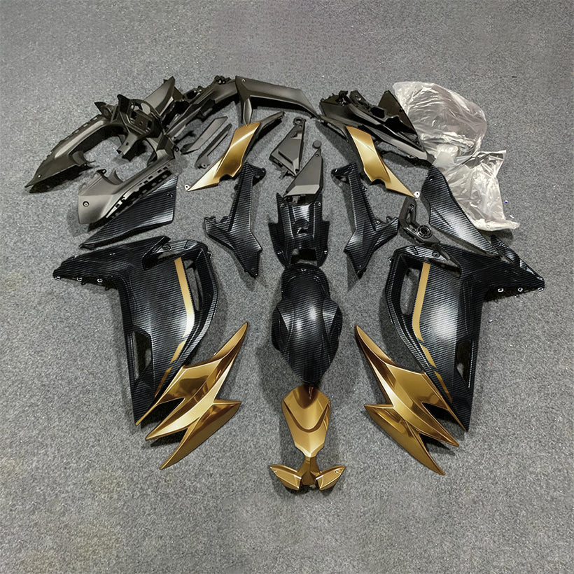 For KAWASAKI Ninja 650 ER-6F 2020-2026 Green Black ABS Fairing Kit Complete Bodywork Panels | NiceFairings - paint design NO.8 option image