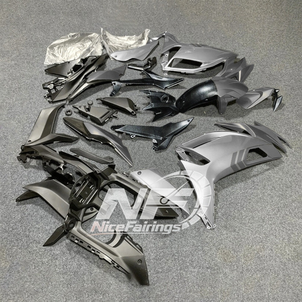 For KAWASAKI Ninja 650 ER-6F 2020-2026 Orange Black ABS Fairing Kit Complete Bodywork Panels | NiceFairings - paint design NO.9 option image