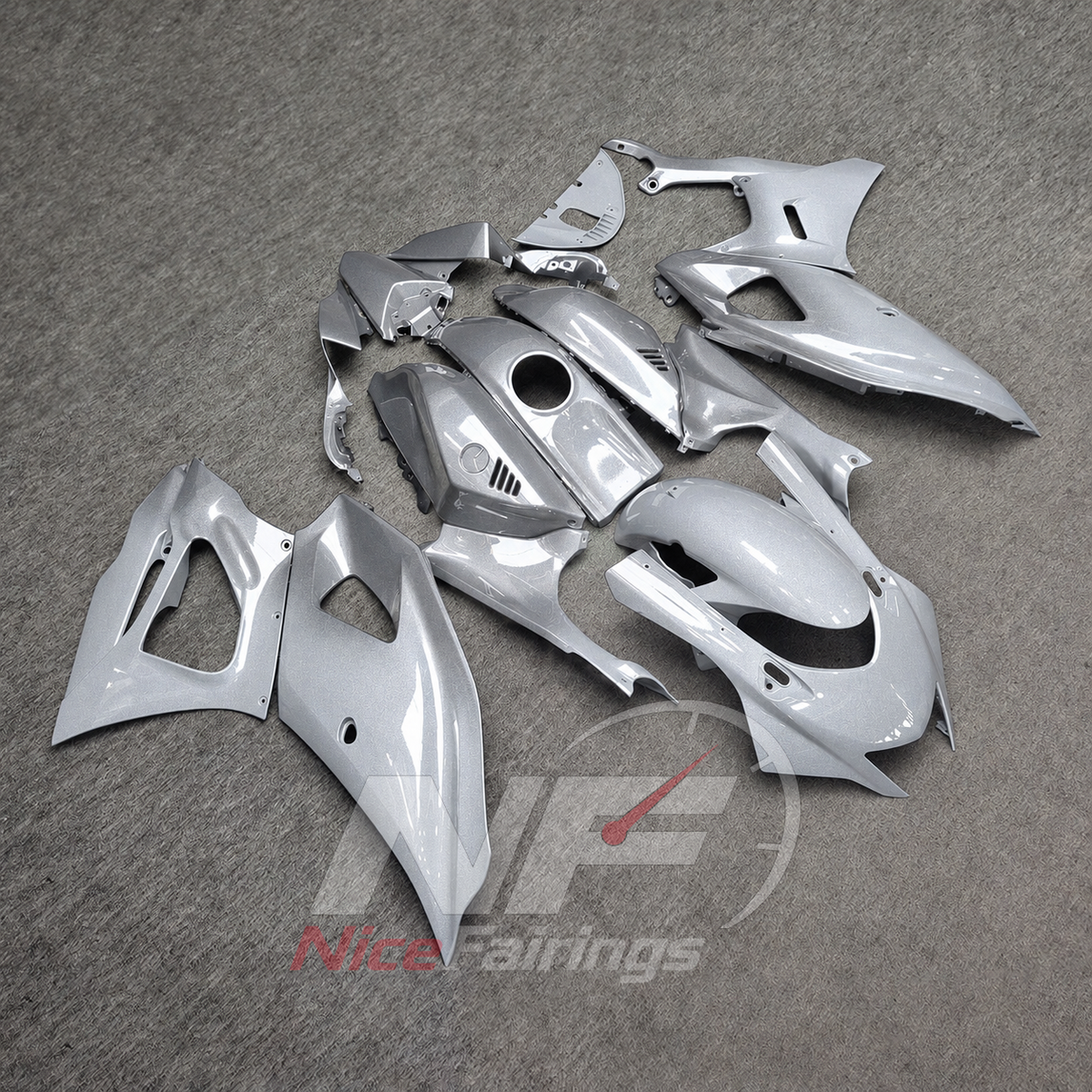 Replacement ABS Body Panel Kit Fits 2021-2025 Yamaha YZF-R7 | NiceFairings - side angle image