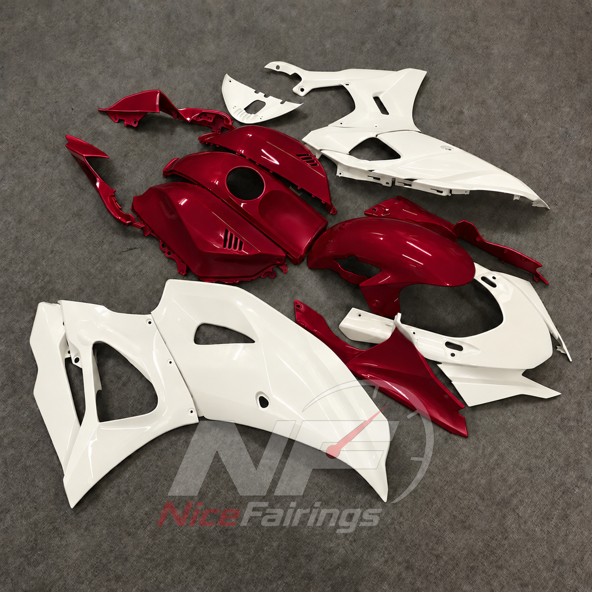 Painted Injection-Molded Fairing Set Fits 2021-2025 Yamaha YZF-R7 | NiceFairings - side angle image