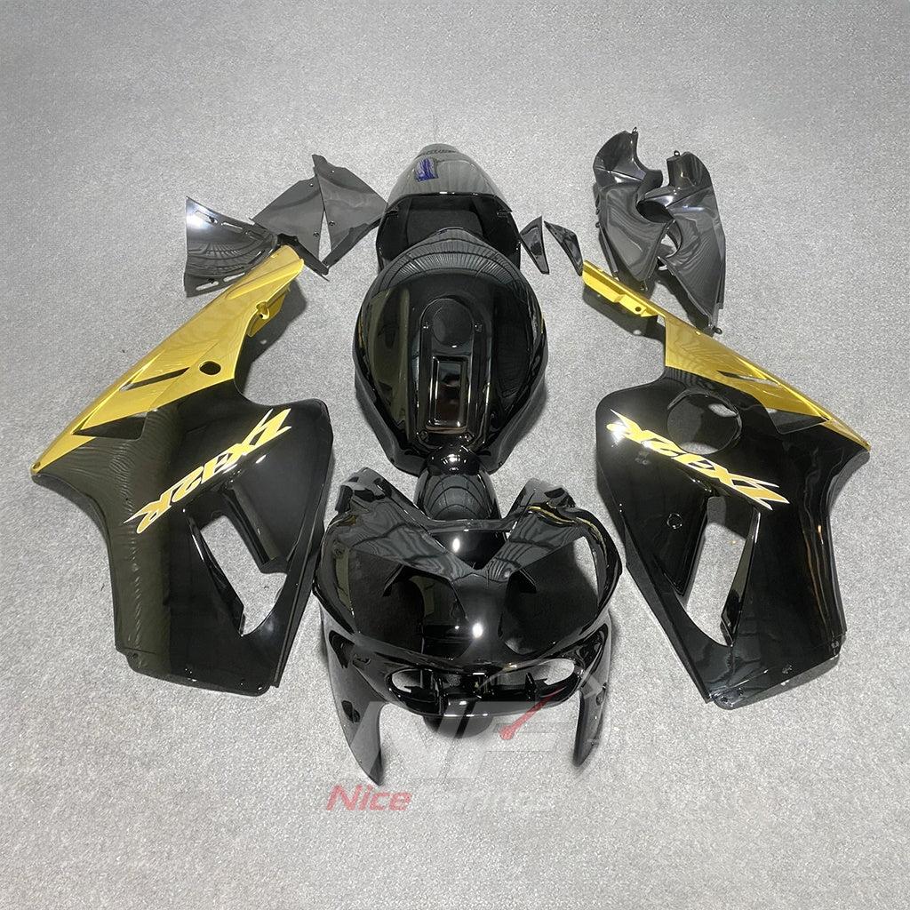 Fairing Kit Fits 2002-2005 KAWASAKI Ninja ZX-12R - ABS Plastic Bodywork - Black Gold Lettering | NiceFairings - main product image